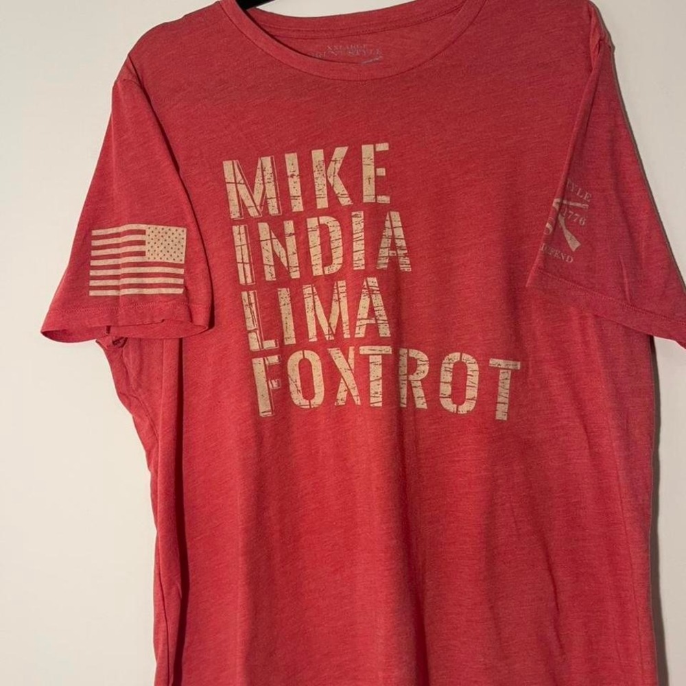 Grunt Style womens XXL "MILF" Mike India Lima Foxtrot stretchy Tee